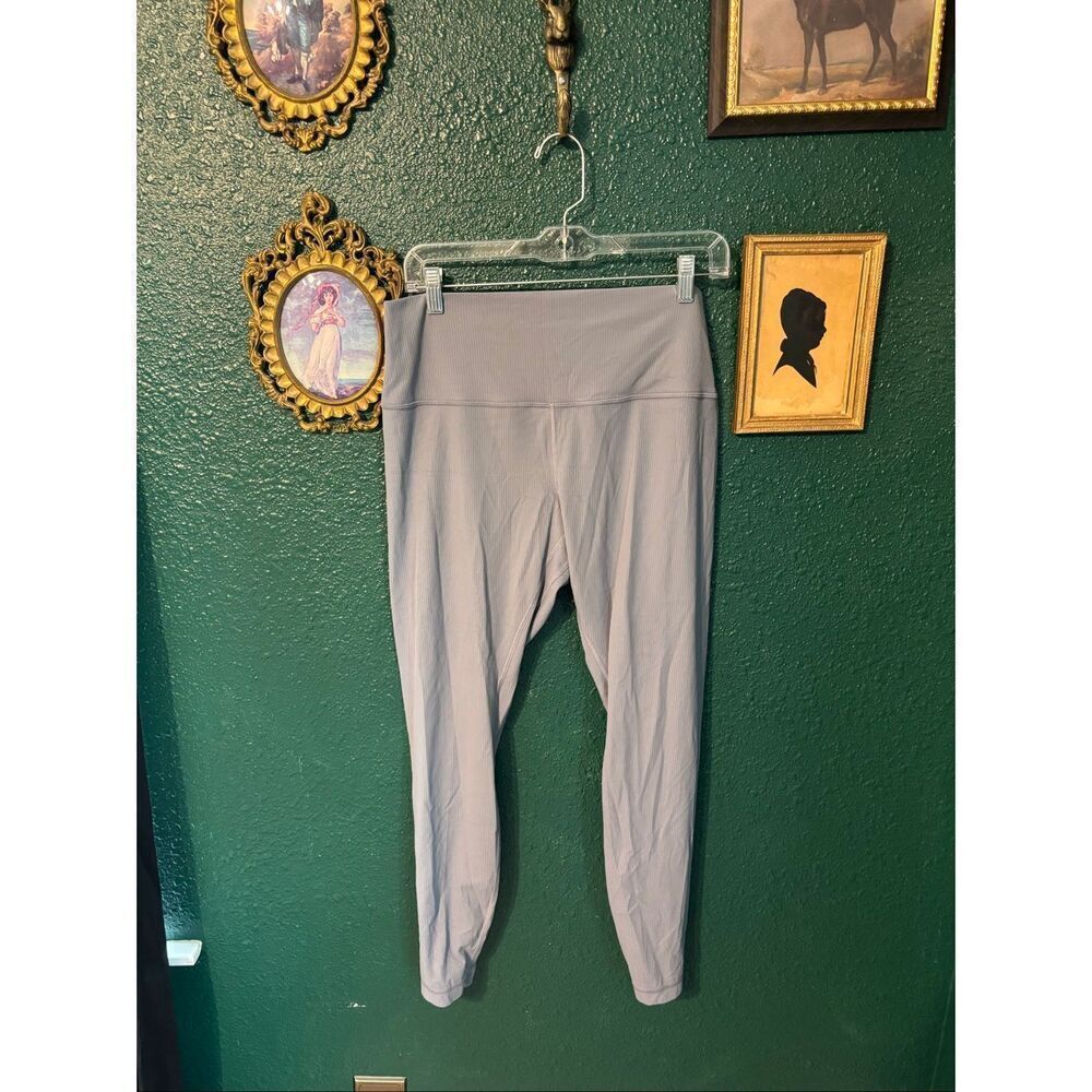 Lululemon Align Ribbed High-Rise Pant 28" Sz 14 Rhino Grey